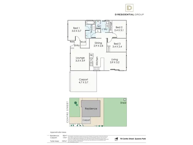 Floorplan of Homely house listing, 70 Centre Street, Queens Park WA 6107