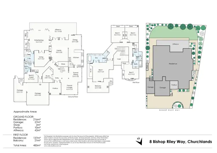 Floorplan of Homely house listing, 8 Bishop Riley Way, Churchlands WA 6018