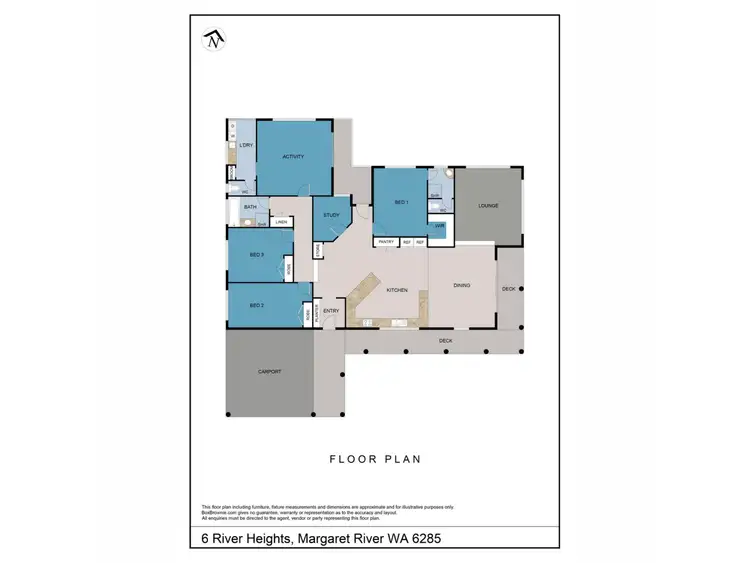 Floorplan of Homely house listing, 6 River Heights Road, Margaret River WA 6285