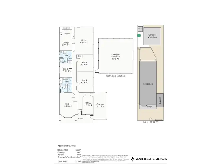 Floorplan of Homely house listing, 4 Gill Street, North Perth WA 6006