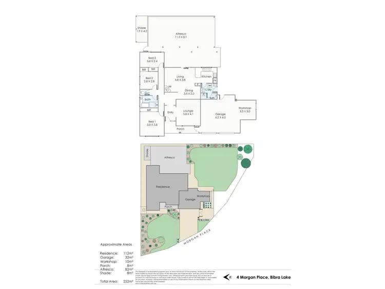 Floorplan of Homely house listing, 4 Morgan Place, Bibra Lake WA 6163
