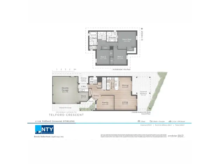 Floorplan of Homely townhouse listing, 2/126 Telford Crescent, Stirling WA 6021