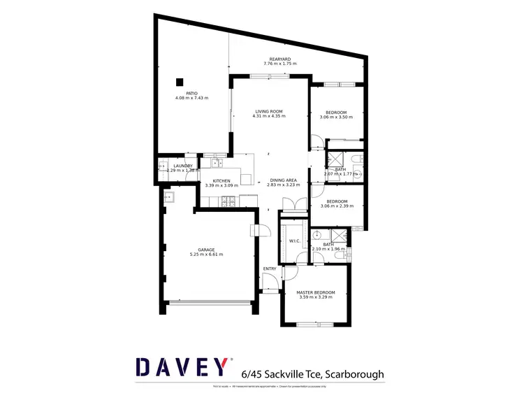 Floorplan of Homely villa listing, 6/45 Sackville Terrace, Scarborough WA 6019