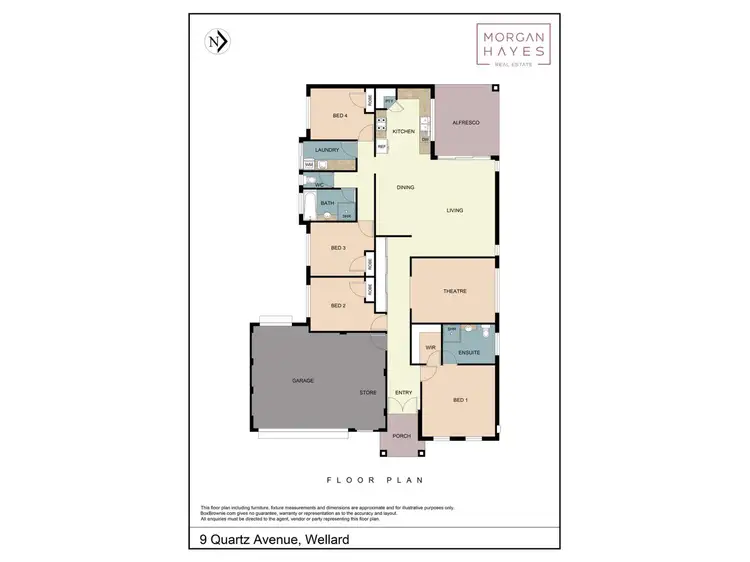 Floorplan of Homely house listing, 9 Quartz Avenue, Wellard WA 6170