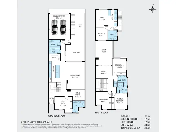 Floorplan of Homely house listing, 3 Pollen Grove, Jolimont WA 6014