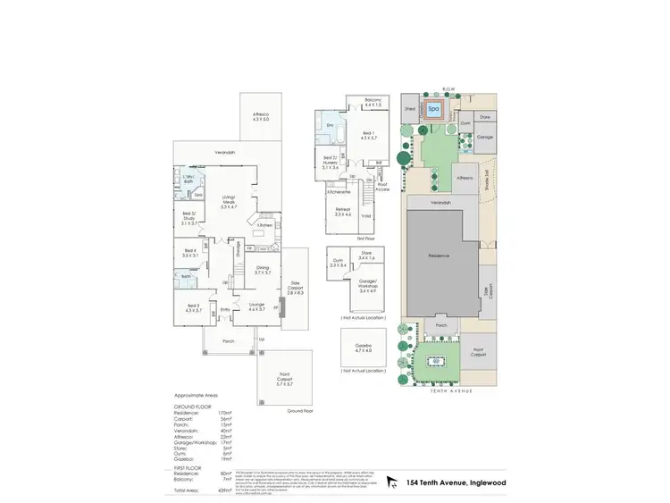 Floorplan of Homely house listing, 154 Tenth Avenue, Inglewood WA 6052