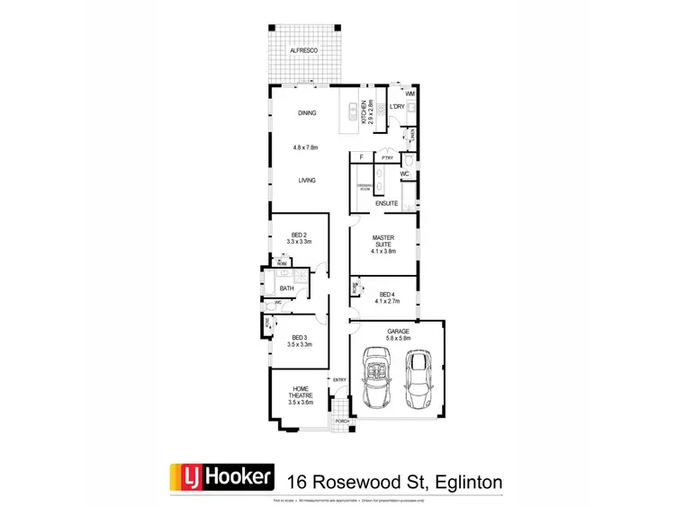 Floorplan of Homely house listing, 16 Rosewood Street, Eglinton WA 6034