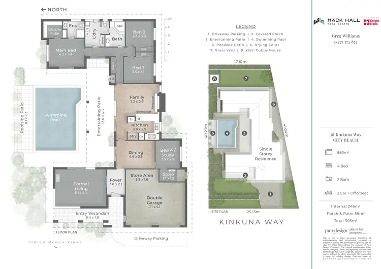 Floorplan of Homely house listing, 38 Kinkuna Way, City Beach WA 6015