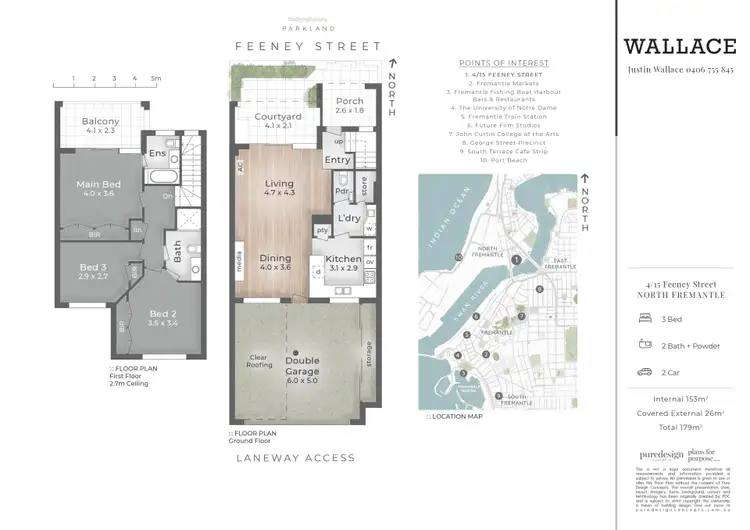 Floorplan of Homely house listing, 4/13-15 Feeney Street, North Fremantle WA 6159