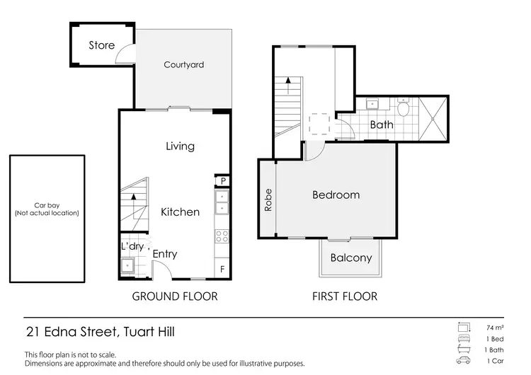 Floorplan of Homely townhouse listing, 21 Edna Street, Tuart Hill WA 6060