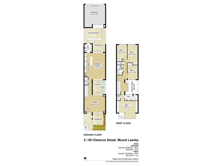 Floorplan of Homely house listing, 50 Clarence Street, Mount Lawley WA 6050