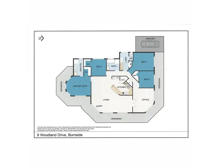 Floorplan of Homely house listing, 9 Woodland Drive, Burnside WA 6285