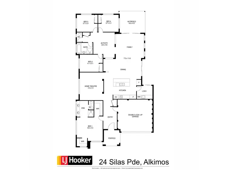 Floorplan of Homely house listing, 24 Silas Parade, Alkimos WA 6038