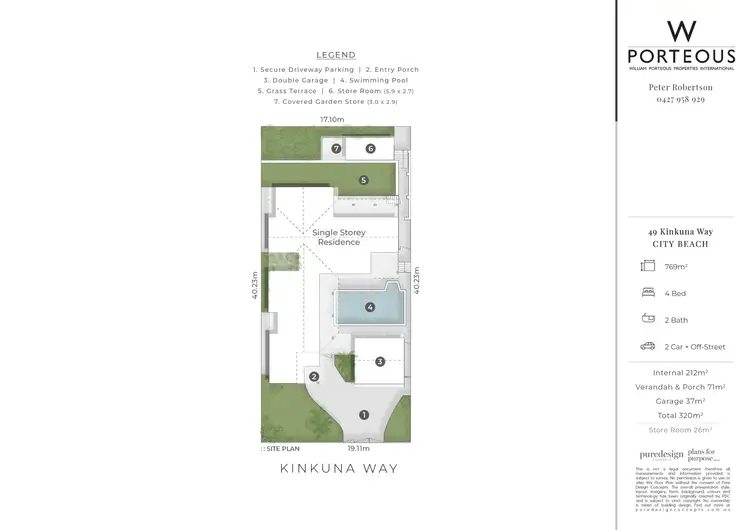 Floorplan of Homely house listing, 49 Kinkuna Way, City Beach WA 6015