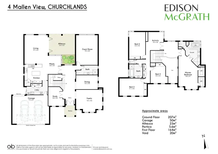 Floorplan of Homely house listing, 4 Mallen View, Churchlands WA 6018