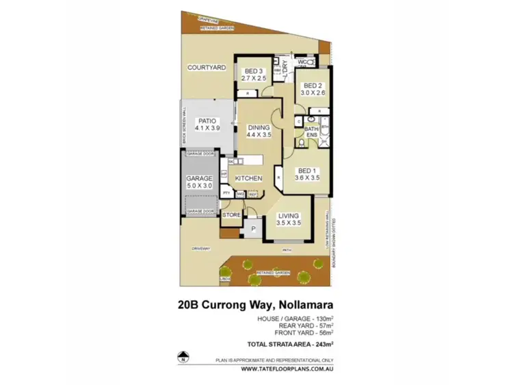 Floorplan of Homely house listing, 20b Currong Way, Nollamara WA 6061