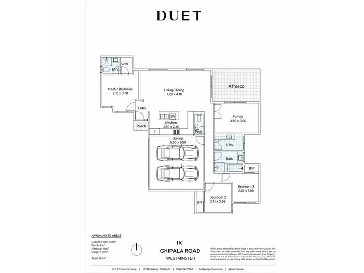 Floorplan of Homely villa listing, 11C Chipala Road, Westminster WA 6061