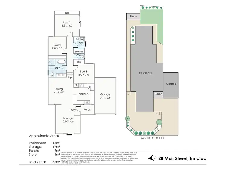 Floorplan of Homely villa listing, 2B Muir Street, Innaloo WA 6018