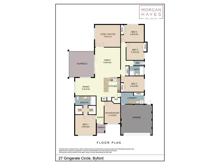Floorplan of Homely house listing, 27 Gingerale Circle, Byford WA 6122