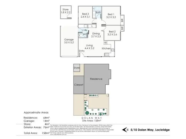 Floorplan of Homely unit listing, 5/10 Dolan Way, Lockridge WA 6054