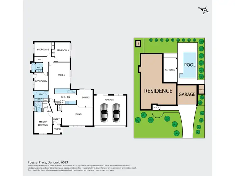 Floorplan of Homely house listing, 7 Jessel Place, Duncraig WA 6023
