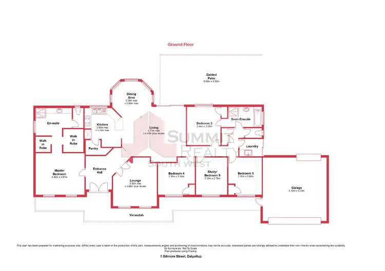 Floorplan of Homely house listing, 1 Gilmore Street, Dalyellup WA 6230