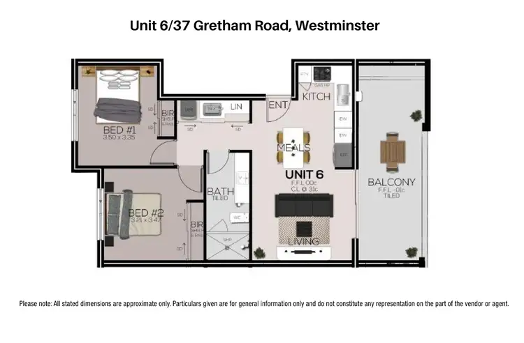 Floorplan of Homely apartment listing, 6/37 Gretham Road, Westminster WA 6061