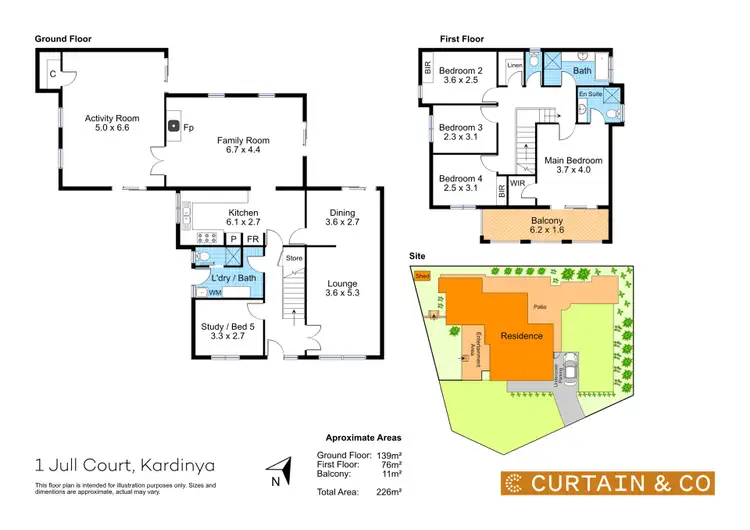 Floorplan of Homely house listing, 1 Jull Court, Kardinya WA 6163