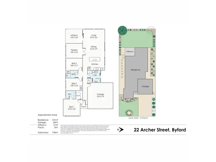 Floorplan of Homely house listing, 22 Archer Street, Byford WA 6122