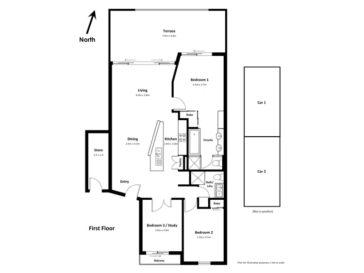 Floorplan of Homely apartment listing, 14/591 Hay Street, Jolimont WA 6014
