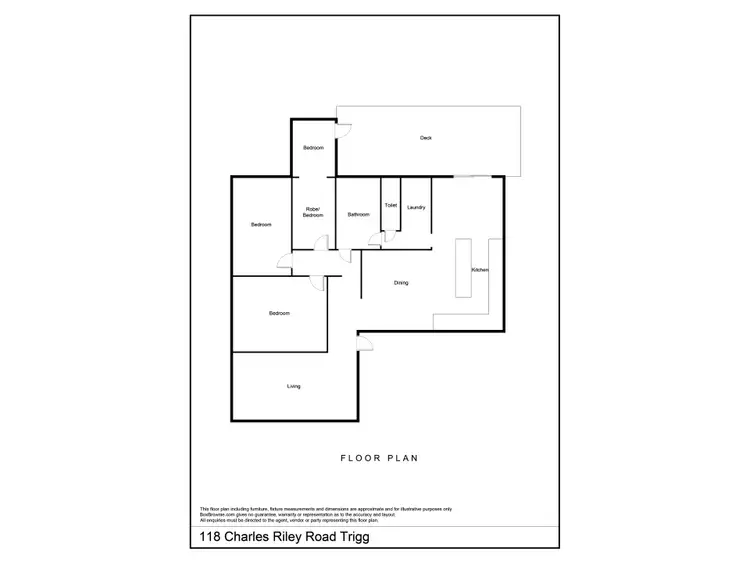 Floorplan of Homely house listing, 118 Charles Riley Road, Trigg WA 6029