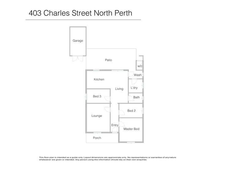 Floorplan of Homely house listing, 403 Charles Street, North Perth WA 6006