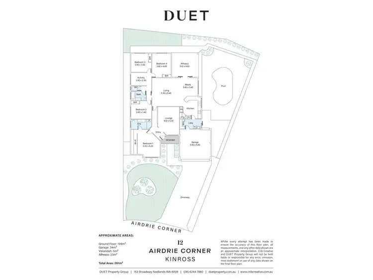 Floorplan of Homely house listing, 12 Airdrie Corner, Kinross WA 6028