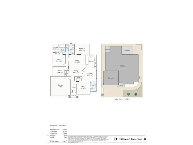 Floorplan of Homely villa listing, 231 French Street, Tuart Hill WA 6060