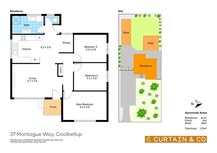 Floorplan of Homely house listing, 37 Montague Way, Coolbellup WA 6163