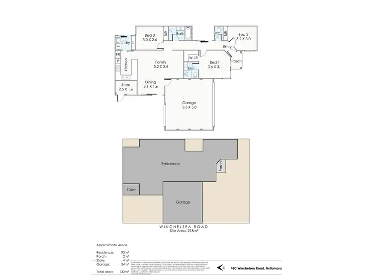Floorplan of Homely villa listing, 48C Winchelsea Rd, Nollamara WA 6061