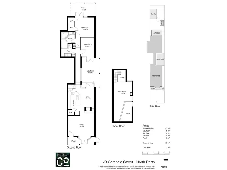 Floorplan of Homely house listing, 7B Campsie Street, North Perth WA 6006