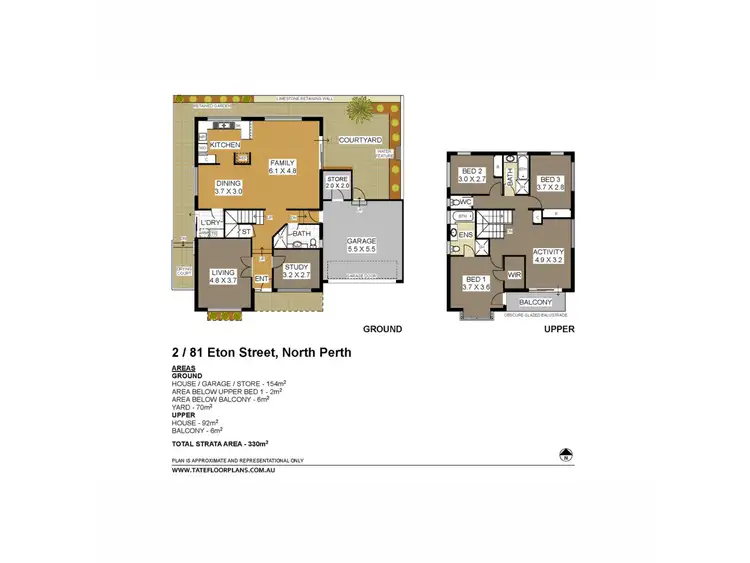Floorplan of Homely house listing, 2/81 Eton Street, North Perth WA 6006