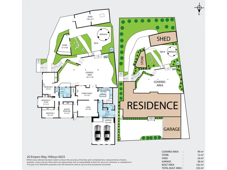 Floorplan of Homely house listing, 20 Empen Way, Hillarys WA 6025