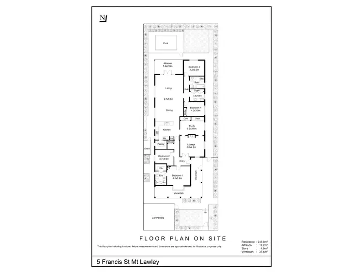 Floorplan of Homely house listing, 5 Frances Street, Mount Lawley WA 6050