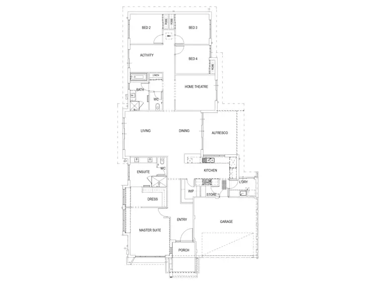 Floorplan of Homely house listing, 16 Crimson Boulevard, Forrestfield WA 6058