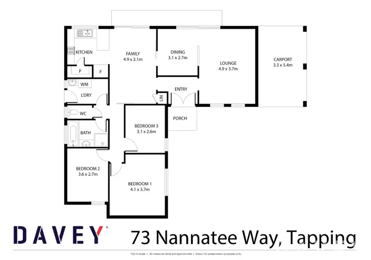 Floorplan of Homely house listing, 73 Nannatee Way, Wanneroo WA 6065