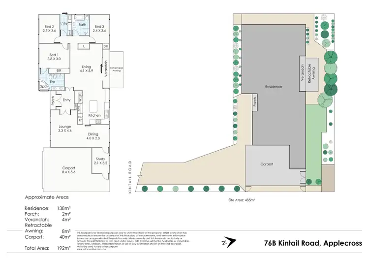 Floorplan of Homely house listing, 76B Kintail Road, Applecross WA 6153