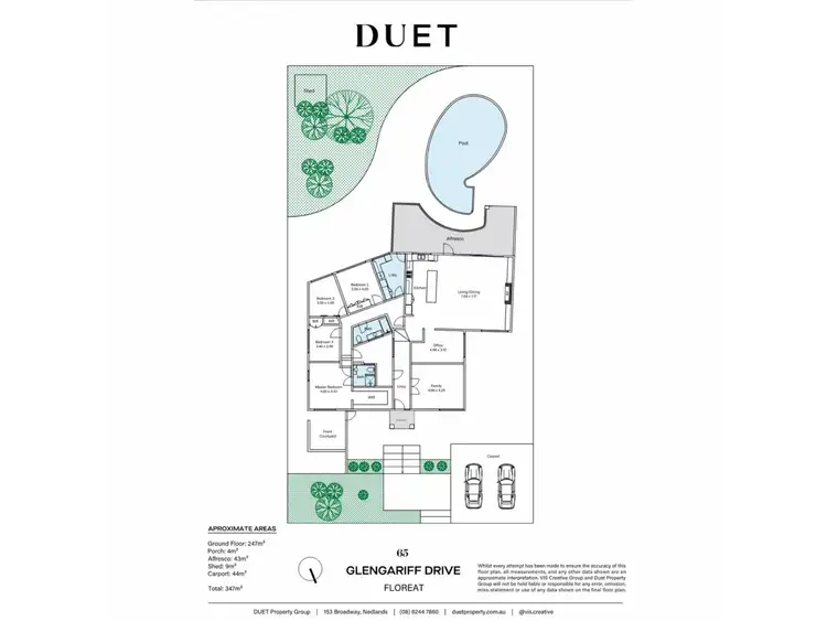 Floorplan of Homely house listing, 65 Glengariff Drive, Floreat WA 6014
