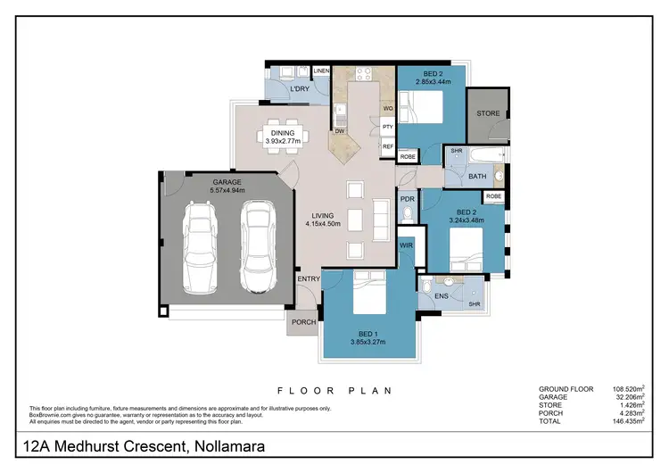 Floorplan of Homely villa listing, 12A Medhurst Crescent, Nollamara WA 6061