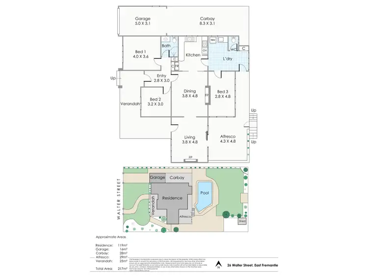 Floorplan of Homely house listing, 26 Walter Street, East Fremantle WA 6158
