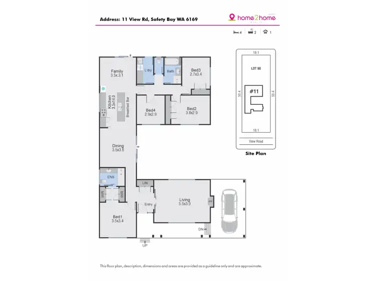 Floorplan of Homely house listing, 11 View Road, Safety Bay WA 6169