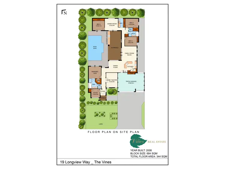 Floorplan of Homely house listing, 19 Longview Way, The Vines WA 6069