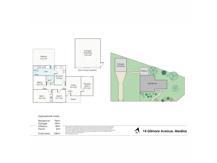 Floorplan of Homely house listing, 14 Gilmore Avenue, Medina WA 6167