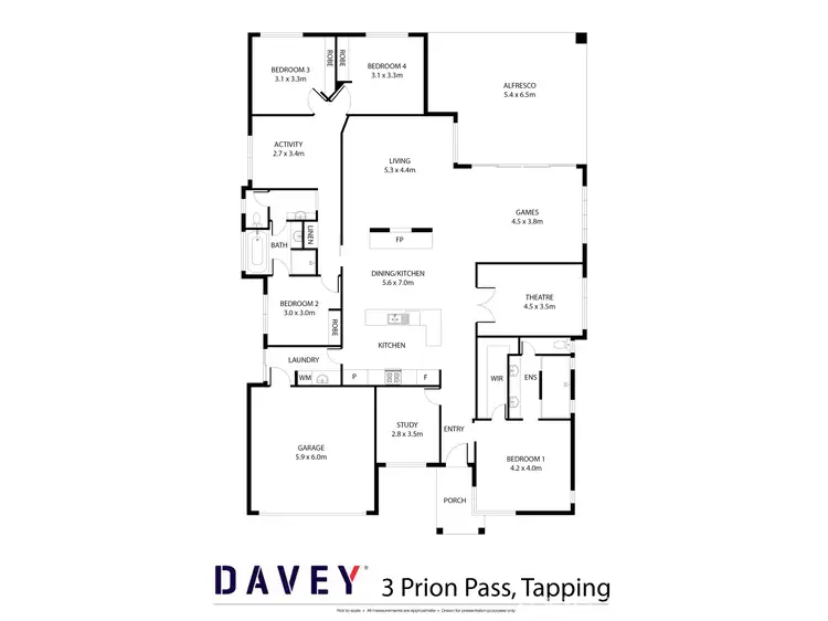 Floorplan of Homely house listing, 3 Prion Pass, Tapping WA 6065
